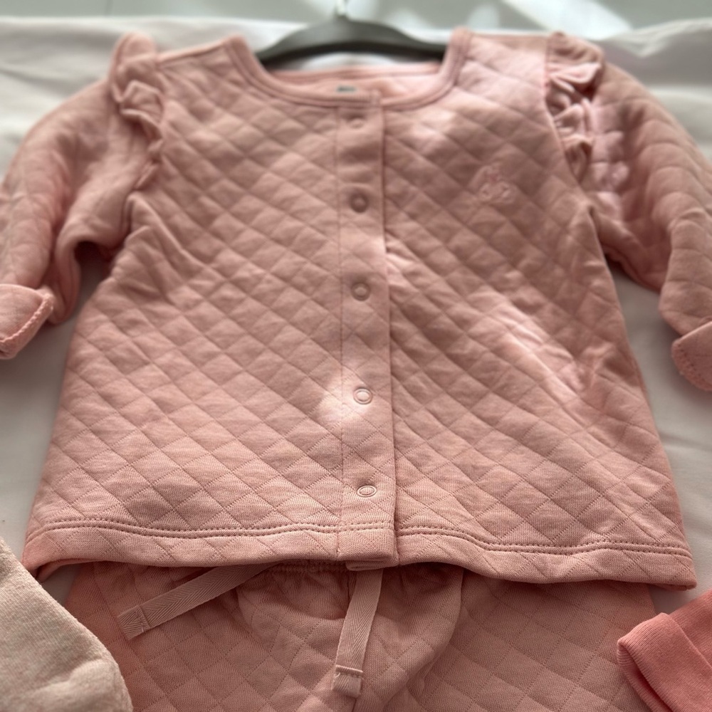 GAP Quilted Pink Baby Girl  Set